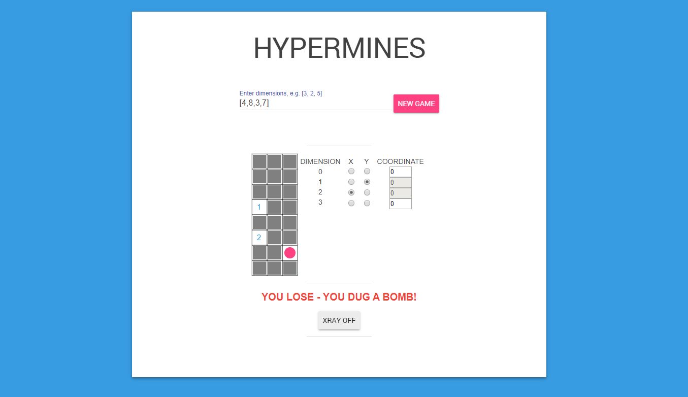 a game of hypermines